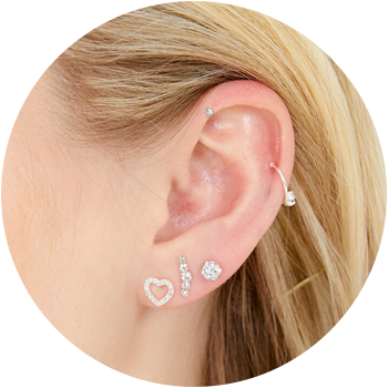 Jewellery shop ear on sale piercing